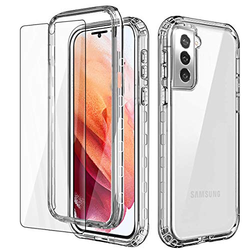 AICase für Samsung Galaxy S21 Hülle Schutzhülle Transparent Stoßfest Case, 360 Grad Bumper Handyhülle Clear Cover Ohne Displayschutz für Samsung Galaxy S21 6.2 Zoll 2021 von AICase