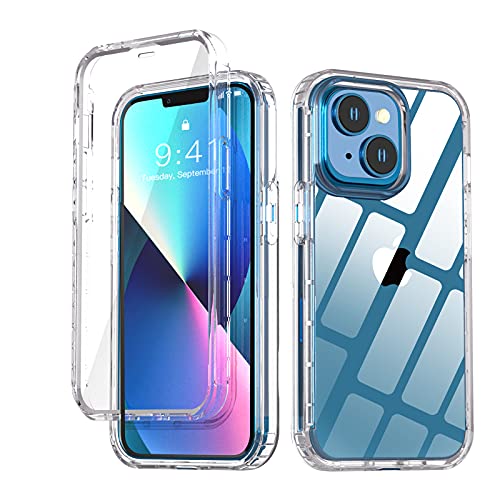 AICase für iPhone 13 Mini 5.4" Hülle Schutzhülle Transparent 360 Grad Stoßfest Durchsichtige Front Und Rückenschutz Handyhülle Slim Dünn TPU Bumper Eingebautem Displayschutz AICase für iPhone 13 Mini 5.4" Hülle Schutzhülle Transparent 360 Grad Stoßfest Durchsichtige Front Und Rückenschutz Handyhülle Slim Dünn TPU Bumper Eingebautem Displayschutz von AICase