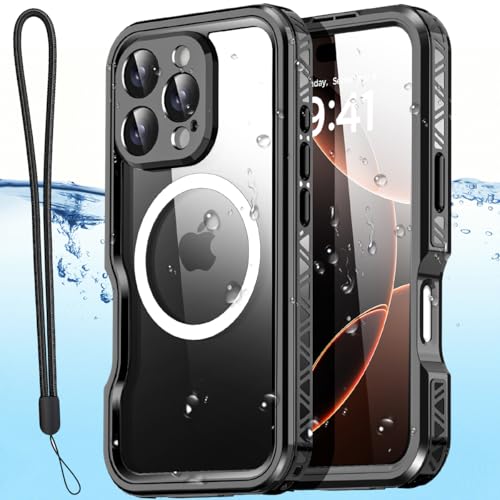 AICase für iPhone 16 Pro Max Hülle (6,9") Wasserdicht mit MagSafe,Outdoor Handyhülle 360 Grad Schutzhülle,iPhone 16 Pro Max Case Wasserfest Stoßfest Staubdicht Panzerhülle mit Displayschutz_1 von AICase