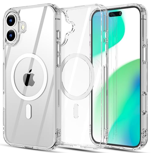 AICase für iPhone 16 Pro Max hülle,Handyhülle für iPhone 16 Pro Max Case,[Vergilbt Nicht] Schlanke, Stoßfeste Telefon Hülle/Hard PC Transparent Militärschutz Kratzfest Fallschutz Schutzhülle- Klar von AICase