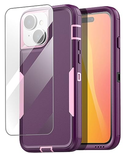 AICase kompatibel mit iPhone 15 Hülle, unterstützt magnetische Autohalterung, robust, 2-lagig, taschenfreundlich, langlebig, militärischer Schutz, stoßfest/sturzsicher,Schutzhülle 6.1"_2 AICase kompatibel mit iPhone 15 Hülle, unterstützt magnetische Autohalterung, robust, 2-lagig, taschenfreundlich, langlebig, militärischer Schutz, stoßfest/sturzsicher,Schutzhülle 6.1"_2 von AICase