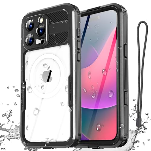 AICase für iPhone 16 Pro Max Hülle (6,9") Wasserdicht, mit MagSafe, Outdoor Handyhülle 360 Grad Schutzhülle,iPhone 16 Pro Max Case Wasserfest Stoßfest Staubdicht Panzerhülle mit Displayschutz von AICase