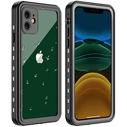 AICase wasserdichte Schutzhülle für Apple iPhone 11, [IP68-zertifiziert] 360 ° Schutz, wasserdicht, stoßfest, staubdicht, schneefest, für Apple iPhone 11 von AICase