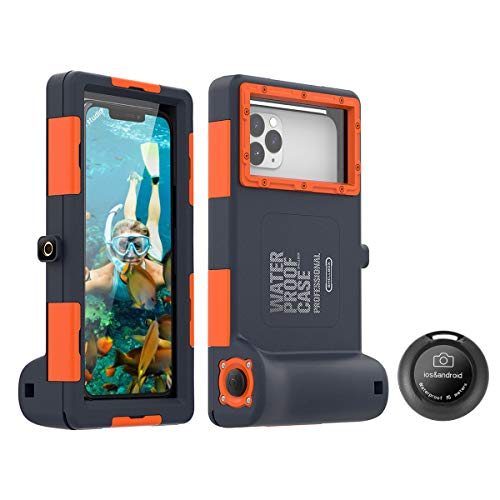 Universal Wasserdichte Handyhülle mit Bluetooth Selfie,Wasserfeste Handytasche Handyschutz Cover Waterproof Case für iPhone 11/Pro/11 Pro Max/XR Galaxy S10/9/Note 10/9-15m Unterwasser-Fotografi von AICase