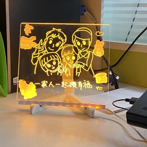 Leuchtende Acryl Färbung Tafel Schreibtafel Tragbare Desktop Löschbar(3) von AIDNTBEO