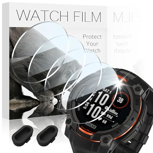 AIDOWU 4-Stück Schutzfolie für Garmin instinct 3 45mm AMOLED/Solar Displavschutz HD Kratzfestiakeit 9H Glas Displayschutzfolie,Praziser Abdeckung AIDOWU 4-Stück Schutzfolie für Garmin instinct 3 45mm AMOLED/Solar Displavschutz HD Kratzfestiakeit 9H Glas Displayschutzfolie,Praziser Abdeckung von AIDOWU