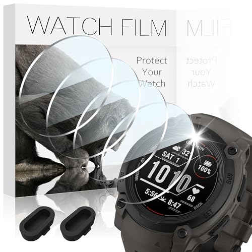 AIDOWU 4-Stück Schutzfolie für Garmin instinct 3 50mm AMOLED/Solar Displavschutz HD Kratzfestiakeit 9H Glas Displayschutzfolie,Praziser Abdeckung AIDOWU 4-Stück Schutzfolie für Garmin instinct 3 50mm AMOLED/Solar Displavschutz HD Kratzfestiakeit 9H Glas Displayschutzfolie,Praziser Abdeckung von AIDOWU