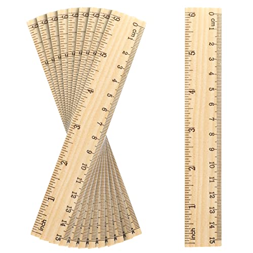 AIEX 10 Stück Holzlineale, mit 2 Präzisen Skalen Einzeln Bedruckt Lineal Holz Klein für Schule Klassenzimmer Zuhause Büro Handwerk AIEX 10 Stück Holzlineale, mit 2 Präzisen Skalen Einzeln Bedruckt Lineal Holz Klein für Schule Klassenzimmer Zuhause Büro Handwerk von AIEX