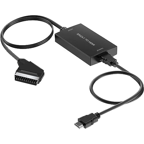 AIFHDAUF Scart auf HDMI Konverter mit HDMI Kabel, Scart Eingang HDMI Ausgang Video Audio Adapter für Sky/DVD/STB zur Anzeige auf HDTVs AIFHDAUF Scart auf HDMI Konverter mit HDMI Kabel, Scart Eingang HDMI Ausgang Video Audio Adapter für Sky/DVD/STB zur Anzeige auf HDTVs von AIFHDAUF