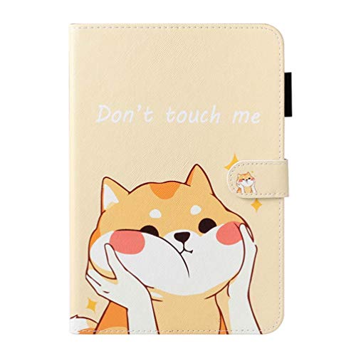 AIFILLE Kompatibel mit Samsung Galaxy Tablet A8 8 Zoll 2019 T290/T295 Tablet Hülle Süßer Hund Tiere Hülle Mädchen Jungs Flip PU Leder Gelb Cover Magnet Schutzhülle Tasche Skin Ständer Handytasche von AIFILLE