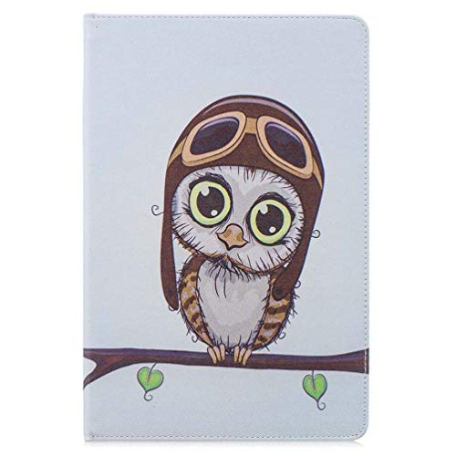 AIFILLE Kompatibel mit Tablet Hülle Samsung Galaxy Tab S6 10.5 2019 T860 Eule Schön Muster Brieftasche PU Leder Tasche Flip 360 Grad Stoßfest Schutzhülle Magnetverschluss Kartenfächer Ständerhülle von AIFILLE