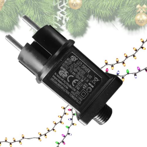 31V LED Netzteil AIFIZO für Weihnachtsbeleuchtung, IP44 Schneesicherer LED Transformator Treiber für Niederspannungs-LED-Adapter, Lichterketten, 8 Verschiedene Lichtmodi von AIFIZO