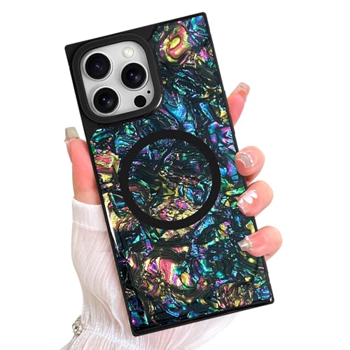 AIGOMARA Magnetische Rechteck für iPhone 13 Pro Max Hülle, kompatibel mit Magsafe Luxus Sparkle Opalescent Pearl für Frauen Mädchen Glänzend Glitzer Schutzhülle mit Displayschutzfolie, Abalone AIGOMARA Magnetische Rechteck für iPhone 13 Pro Max Hülle, kompatibel mit Magsafe Luxus Sparkle Opalescent Pearl für Frauen Mädchen Glänzend Glitzer Schutzhülle mit Displayschutzfolie, Abalone von AIGOMARA
