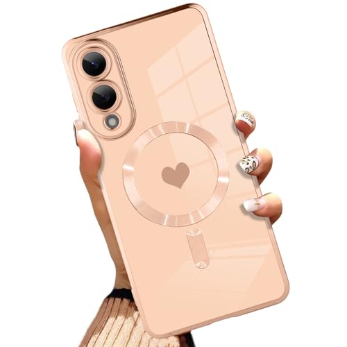 AIGOMARA Magnetische Schutzhülle für S25 Edge, kompatibel mit kabellosem Laden, Herz-Design, weiche TPU-Handyhülle, kratzfest, stoßfest, schlanke Schutzhülle für Damen, Rosa AIGOMARA Magnetische Schutzhülle für S25 Edge, kompatibel mit kabellosem Laden, Herz-Design, weiche TPU-Handyhülle, kratzfest, stoßfest, schlanke Schutzhülle für Damen, Rosa von AIGOMARA