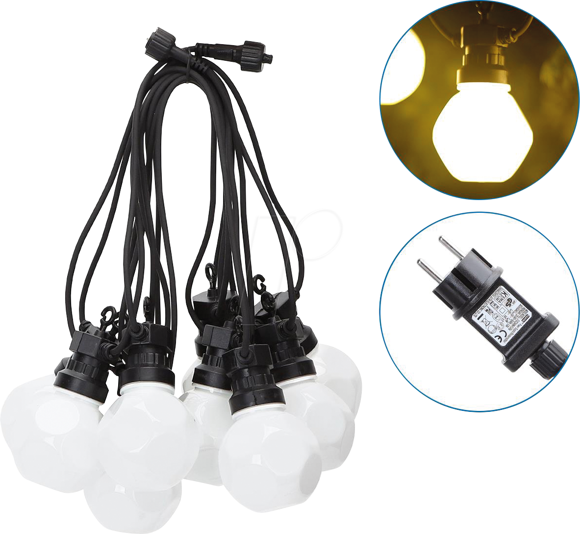 AIG 208912 - LED-Lichterkette, 10 LEDs, warmweiß, 8 m AIG 208912 - LED-Lichterkette, 10 LEDs, warmweiß, 8 m von AIGOSTAR
