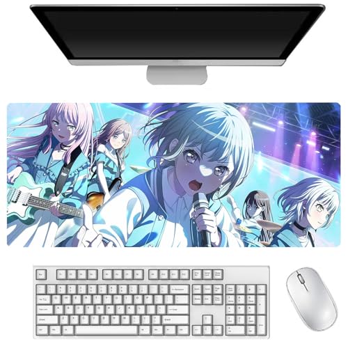 AIGOUT Anon Chihaya Mauspad mit Anime-Charakteren, bedruckt, groß, rutschfest, Gummi, Computer-Tastatur, Maus-Tischmatte für Büro, Desktop und Laptop (Typ 4, 40 x 90 cm) von AIGOUT
