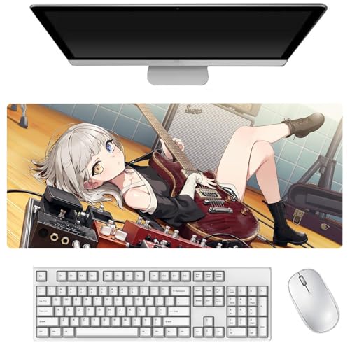 AIGOUT Anon Chihaya Mauspad mit Anime-Charakteren, bedruckt, groß, rutschfest, Gummi, Computer-Tastatur, Maus-Tischmatte für Büro, Desktop und Laptop (Typ 7, 40 x 90 cm) von AIGOUT
