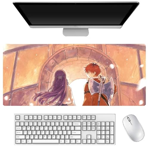 AIGOUT Frieren: Beyond Journey's End Anime-Mauspad, groß, 400 x 900 mm, rutschfeste Gummiunterseite, Computer-Schreibtischunterlage, Gaming-Mauspad (Typ 12, 40 x 90 cm) von AIGOUT