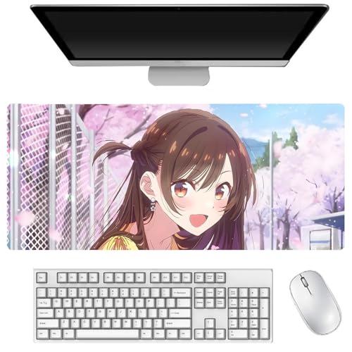 AIGOUT Ichinose Chizuru Sarashina Ruka Anime-Mauspad, Gaming-Mauspad, groß, 40 x 90 cm, für Zuhause, Büro, PC, Desktop (Typ 2, 40 x 90 cm) von AIGOUT