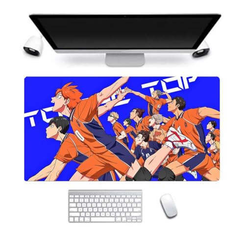 Haikyu! Anime-Spiel-Mauspad, Büro-Computer-Zubehör, Tastatur-Mauspad, weiche Gummiunterseite, rutschfestes Mauspad, 400 x 900 mm (Typ 9, 40 x 90 cm) von AIGOUT