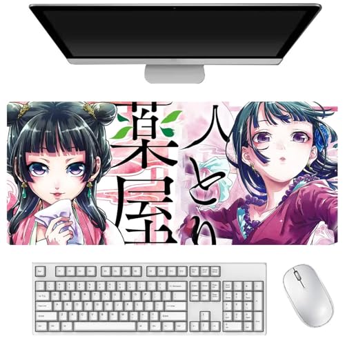 The Apothecary Diaries Maomao Großes Mauspad, Anime-Druckmuster, 400 x 900 mm, rutschfestes Gummi-Mauspad für Computer, Laptop, Spiel-Mauspad (Typ 4, 40 x 90 cm) von AIGOUT