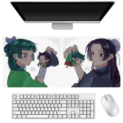 The Apothecary Diaries Maomao Großes Mauspad, Anime-Druckmuster, 400 x 900 mm, rutschfestes Gummi-Mauspad für Computer, Laptop, Spiel-Mauspad (Typ 6, 40 x 90 cm) von AIGOUT