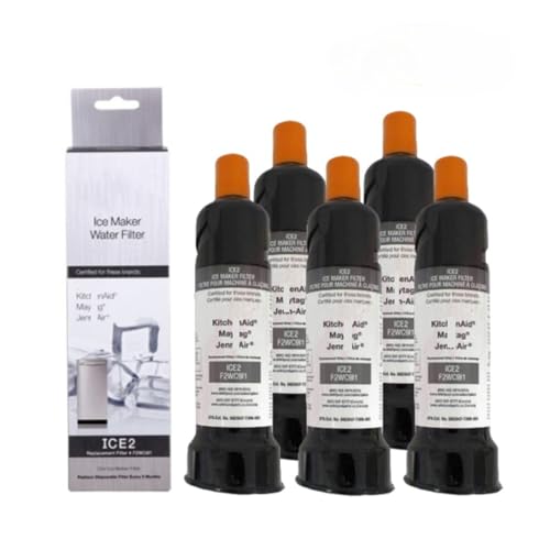 Aktivkohle-Kühlschrank-Wasserfilter-Ersatz, Kompatibel For ICE2 F2WC9I1 P6RFWG2K 4396808 W10565350A W10565350 3019657 PS8759230(5pcs) von AIHDBCL