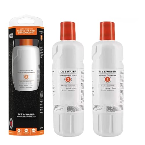 Ersetzen Sie den Wasserfilter im Kühlschrank, kompatibel mit Whirpool Filter 2, EDR2RXD1 for Element W10413645A WRF989SDAB(2pcs) von AIHDBCL
