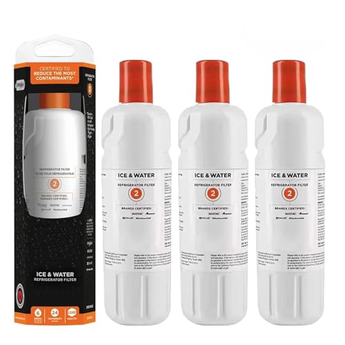 Ersetzen Sie den Wasserfilter im Kühlschrank, kompatibel mit Whirpool Filter 2, EDR2RXD1 for Element W10413645A WRF989SDAB(3pcs) von AIHDBCL