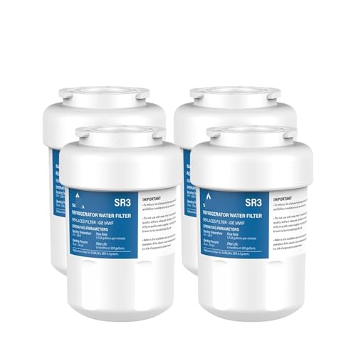 Filter-Ersatz, kompatibel mit GE Kühlschrank-Wasserfilter MWFP GWF GWFA MWFA Filter FMG-1, kompatibel mit Kenmore 46–9991, 1–4 Stück(4PCS) von AIHDBCL