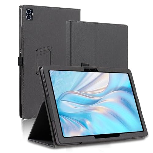 AIJAKO Tablet-Schutzhülle für TECLAST M50 Pro/TECLAST P40S / TECLAST P40HD / TECLAST M40 Plus/TECLAST P30S, Premium PU Leder Folio Klappständer Schutzhülle mit Handschlaufe Magnet von AIJAKO