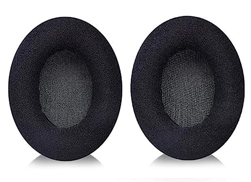 HD201 Kopfhörer Überzug Ohrpolster Ersatz Reparatur Zubehör Flansch Suedel Resilient Ohrpolster Kompatibel mit Sennheiser HD201 HD201S HD206 HD180 Kopfhörer (SchwarzFlanell) von AIKKAUK
