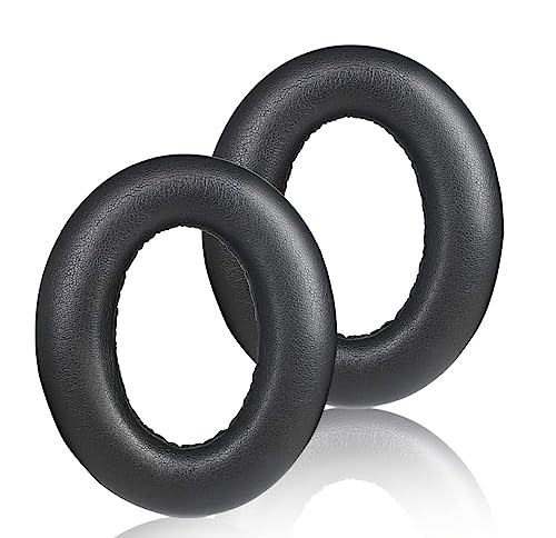 Ersatz-Ohrpolster, kompatibel mit Sennheiser Momentum4 Kopfhörern, weiches Proteinleder und Memory-Schaum, Reparaturzubehör, Ohrpolster (schwarz) von AIKKAUK