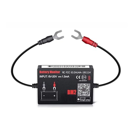 batterietester 12V Bluetooth Wireless Automotive Akku Last Tester Ladegerät Diagnose Analyzer Monitor für Android & iOS Gerät von AILI