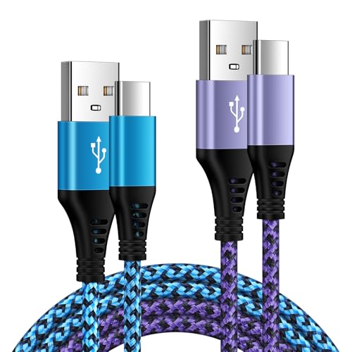 USB C Schnellladekabel Handy Ladekabel, [2 Stück 0,9M+1,8M] Typ C Kabel Fast Charge USB C Datenkabel für Samsung Galaxy A16 5G/A15/A14/A56/A55/A54/A53/A36/A35/S25/S24/S23/S22/S21/Z Flip6,Huawei,Xiaomi von AILKIN