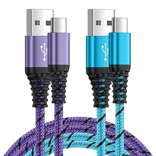 USB C Ladekabel, [2 Stück 1,8M] Typ C Kabel Schnellladekabel USB C Datenkabel für Samsung Galaxy A16/A15/A14/A13/A56/A55/A54/A53/A36/A35/A34/Z Flip 6/Z Flip 5/S25/S24/S23/S21/S20, Google Pixel, Xiaomi von AILKIN