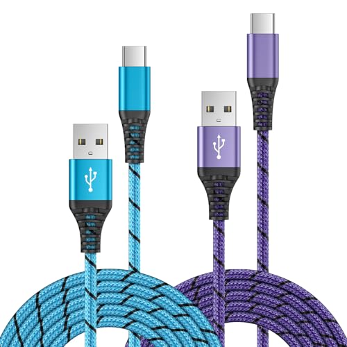 USB-C-Ladekabel, [2 Stück 90 cm + 1,8 m] Samsung Handy-Ladekabel, Schnellladekabel, Typ-C-Kabel für Samsung Galaxy A15, A14, A13, A12, A22, A33, A55, Z Flip 5, Z Flip 4, S24, S23, S22, S21, S20, von AILKIN