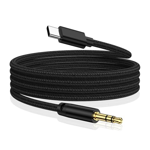 USB C auf Aux Kabel 1M, USB Typ C auf 3,5mm Audio Klinkekabel Adapter, Klinke auf USB C Aux Kabel Auto Handy für Samsung Galaxy A56 5g/A55/A54/A53/A16/A15/A36/A26/S25/S24/S23/S22/S21/S20, iPhone 16/15 USB C auf Aux Kabel 1M, USB Typ C auf 3,5mm Audio Klinkekabel Adapter, Klinke auf USB C Aux Kabel Auto Handy für Samsung Galaxy A56 5g/A55/A54/A53/A16/A15/A36/A26/S25/S24/S23/S22/S21/S20, iPhone 16/15 von AILKIN