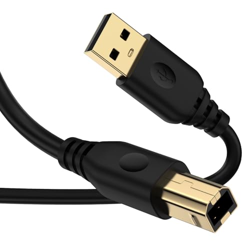 USB Druckerkabel 3M, USB A auf B Drucker Kabel, USB2.0 Typ B Kabel PC Printer Cable Scannerkabel für HP, Canon, Epson, Dell, Samsung, Pixma, Lexmark, Xerox, Brother USB Druckerkabel 3M, USB A auf B Drucker Kabel, USB2.0 Typ B Kabel PC Printer Cable Scannerkabel für HP, Canon, Epson, Dell, Samsung, Pixma, Lexmark, Xerox, Brother von AILKIN