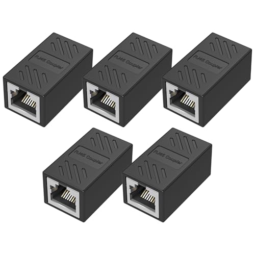 AILVLVNG RJ45 Kupplung Unterstützt CAT5e/CAT6 RJ45 Verbinder zur Kabelverlängerung LAN Verbinder Ethernet Verlängerungskabel Netzwerkstecker Plug and Play,Stabile Übertragung von AILVLVNG