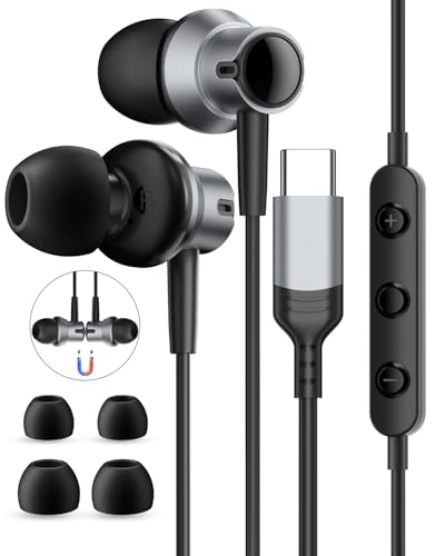 Kopfhörer USB C für Samsung Galaxy S24 S23 Ultra HiFi Stereo USB C Headset In-Ear Kopfhörer mit Kabel USB C Kopfhörer für iPhone 15 16 Pro Max Samsung S22 S25 A55 A34 A54 5G Pixel 8 7a Xiaomi 14 Kopfhörer USB C für Samsung Galaxy S24 S23 Ultra HiFi Stereo USB C Headset In-Ear Kopfhörer mit Kabel USB C Kopfhörer für iPhone 15 16 Pro Max Samsung S22 S25 A55 A34 A54 5G Pixel 8 7a Xiaomi 14 von AILZPXX