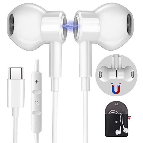 USB C Kopfhörer,Samsung Kopfhörer mit Kabel für Samsung Galaxy S25 S23 S22 Ultra S24 S21 A54 A53 5G Magnetic Typ C Kopfhörer mit Mikrofon und Lautstärkeregler für iPhone 15 16 Pro Max Pixel 8 7 Pro USB C Kopfhörer,Samsung Kopfhörer mit Kabel für Samsung Galaxy S25 S23 S22 Ultra S24 S21 A54 A53 5G Magnetic Typ C Kopfhörer mit Mikrofon und Lautstärkeregler für iPhone 15 16 Pro Max Pixel 8 7 Pro von AILZPXX