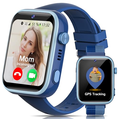 AIMIUVEI Smart Watch mit Langanhaltender Video & Phone Call, Smartwatch Kinder mit 4G, SOS Notruf, Videoanrufe, Sprachchat, SMS, Schulmodus AIMIUVEI Smart Watch mit Langanhaltender Video & Phone Call, Smartwatch Kinder mit 4G, SOS Notruf, Videoanrufe, Sprachchat, SMS, Schulmodus von AIMIUVEI