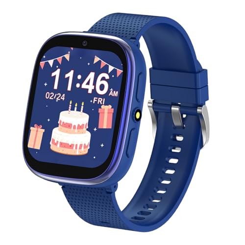 AIMIUVEI Smartwatch Kinder mit 30 Spielen, 13 Gewohnheitserinnerungen, SOS-Notruftaste von AIMIUVEI