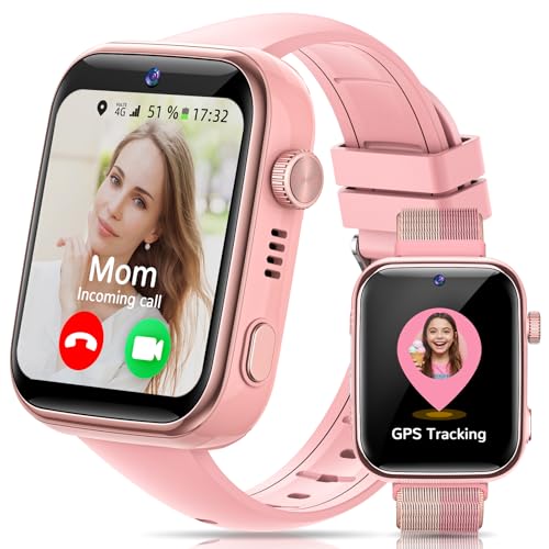 AIMIUVEI Smartwatch Kinder mit GPS und Telefon, Kids Smart Watch mit 4G, SOS Notruf, Videoanrufe, Sprachchat, SMS, Schulmodus AIMIUVEI Smartwatch Kinder mit GPS und Telefon, Kids Smart Watch mit 4G, SOS Notruf, Videoanrufe, Sprachchat, SMS, Schulmodus von AIMIUVEI