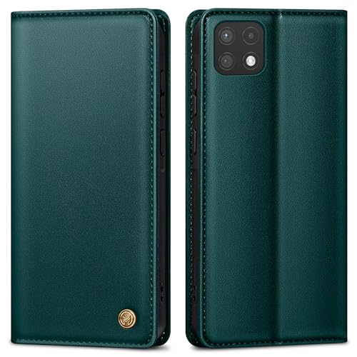 AIMOYU Handyhülle für Samsung Galaxy A22 5G Hülle,Premium Lederhülle Schutzhülle Tasche für Samsung A22 Hülle Wallet Kartenfach Standfunktion Klappbar Flip Case für Galaxy A22 5G Hülle,BlauGrün AIMOYU Handyhülle für Samsung Galaxy A22 5G Hülle,Premium Lederhülle Schutzhülle Tasche für Samsung A22 Hülle Wallet Kartenfach Standfunktion Klappbar Flip Case für Galaxy A22 5G Hülle,BlauGrün von AIMOYU