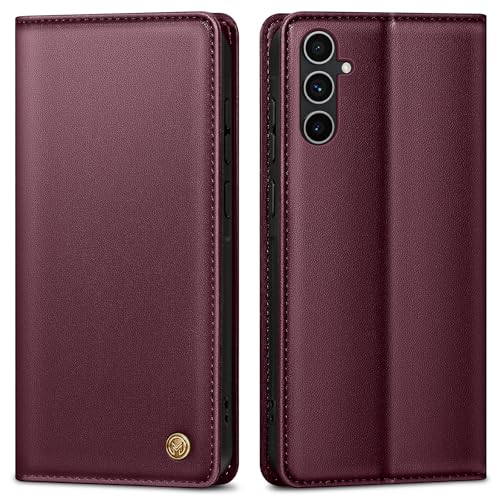 AIMOYU Handyhülle für Samsung Galaxy A54 5G Hülle,Premium Lederhülle Schutzhülle Tasche für Samsung A54 Hülle Wallet Kartenfach Standfunktion Klappbar Flip Case für Galaxy A54 5G Hülle,Weinrot AIMOYU Handyhülle für Samsung Galaxy A54 5G Hülle,Premium Lederhülle Schutzhülle Tasche für Samsung A54 Hülle Wallet Kartenfach Standfunktion Klappbar Flip Case für Galaxy A54 5G Hülle,Weinrot von AIMOYU