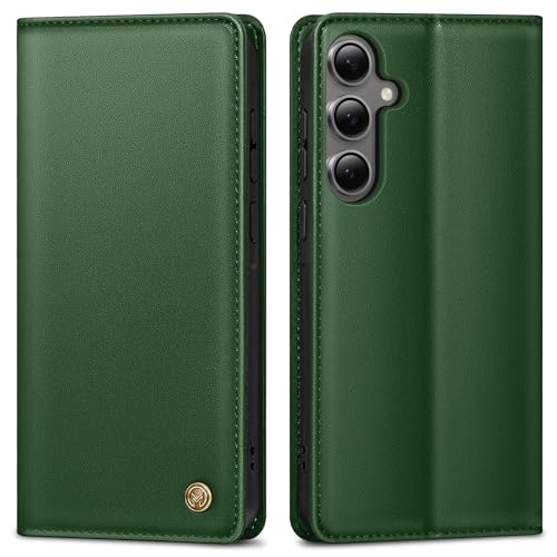 AIMOYU Handyhülle für Samsung Galaxy S24 FE Hülle,Premium Lederhülle Schutzhülle Tasche für Samsung S24 FE Hülle Wallet Kartenfach Standfunktion Klappbar Flip Case für Galaxy S24 FE Hülle,Kieferngrün AIMOYU Handyhülle für Samsung Galaxy S24 FE Hülle,Premium Lederhülle Schutzhülle Tasche für Samsung S24 FE Hülle Wallet Kartenfach Standfunktion Klappbar Flip Case für Galaxy S24 FE Hülle,Kieferngrün von AIMOYU
