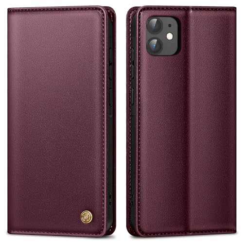 AIMOYU Handyhülle für iPhone 11 Hülle,Premium Lederhülle Schutzhülle Tasche für iPhone 11 Hülle Wallet Kartenfach Standfunktion Klappbar Flip Case für iPhone 11 Hülle,Weinrot AIMOYU Handyhülle für iPhone 11 Hülle,Premium Lederhülle Schutzhülle Tasche für iPhone 11 Hülle Wallet Kartenfach Standfunktion Klappbar Flip Case für iPhone 11 Hülle,Weinrot von AIMOYU