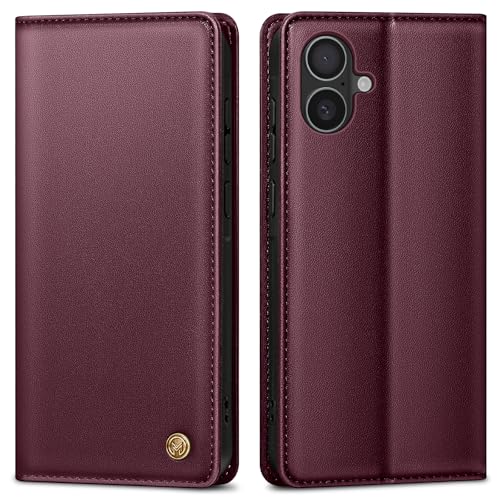 AIMOYU Handyhülle für iPhone 16 Hülle,Premium Lederhülle Schutzhülle Tasche für iPhone 16 Hülle Wallet Kartenfach Standfunktion Klappbar FliPhone Case für iPhone 16 Hülle,Weinrot AIMOYU Handyhülle für iPhone 16 Hülle,Premium Lederhülle Schutzhülle Tasche für iPhone 16 Hülle Wallet Kartenfach Standfunktion Klappbar FliPhone Case für iPhone 16 Hülle,Weinrot von AIMOYU